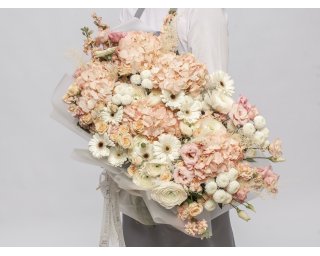 Букет цветов Нежный латте  small - 3