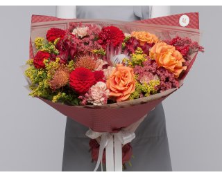 Букет цветов Янтарный всплеск  small - 2