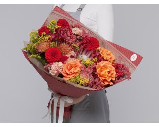 Букет цветов Янтарный всплеск  small - 3