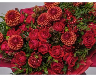 Букет цветов Рубиновый сад  small - 4