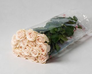 Пачка из 15 нежно-розовых роз (Россия) 40 см small - 2