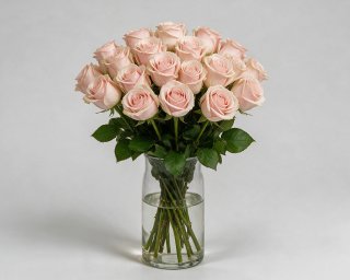 Пачка из 15 нежно-розовых роз (Россия) 40 см small - 3