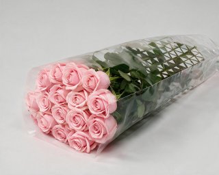 Пачка из 15 розовых роз (Россия) 40 см small - 2