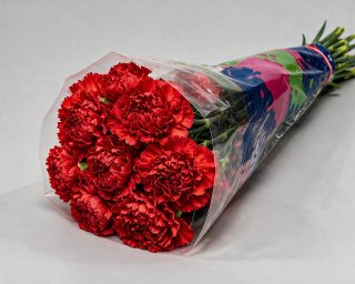 Пачка из 25 красных гвоздик  small - 2