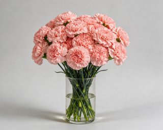 Пачка из 25 розовых гвоздик  small - 3