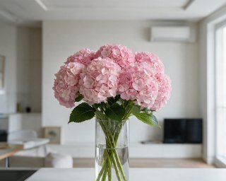 Пачка из 5 розовых гортензий  small - 4