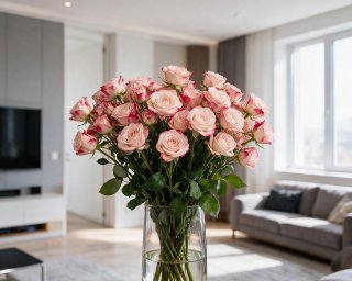 Пачка из 10 кустовых роз Рефлекс (Кения) 60-70 см  small - 4