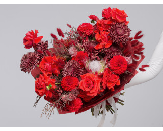 Букет цветов Огненный ритм  small - 1