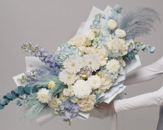 Букет цветов Ледяной шелк  small - 1