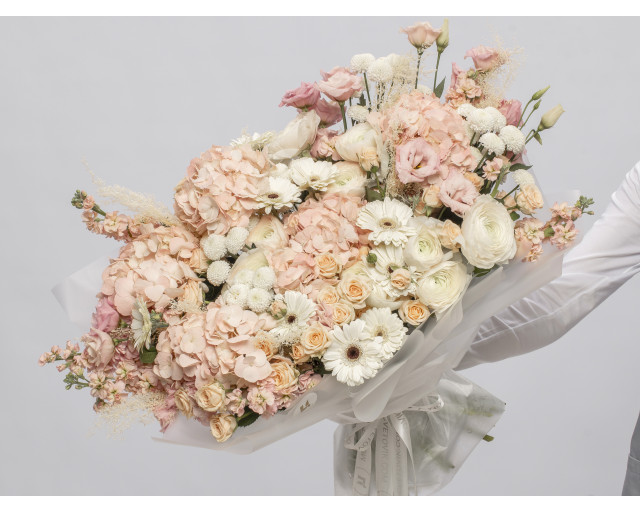 Букет цветов Нежный латте  - 1