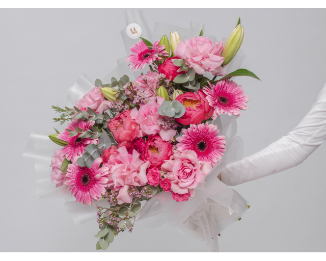 Букет цветов Ягодный крем  - 1